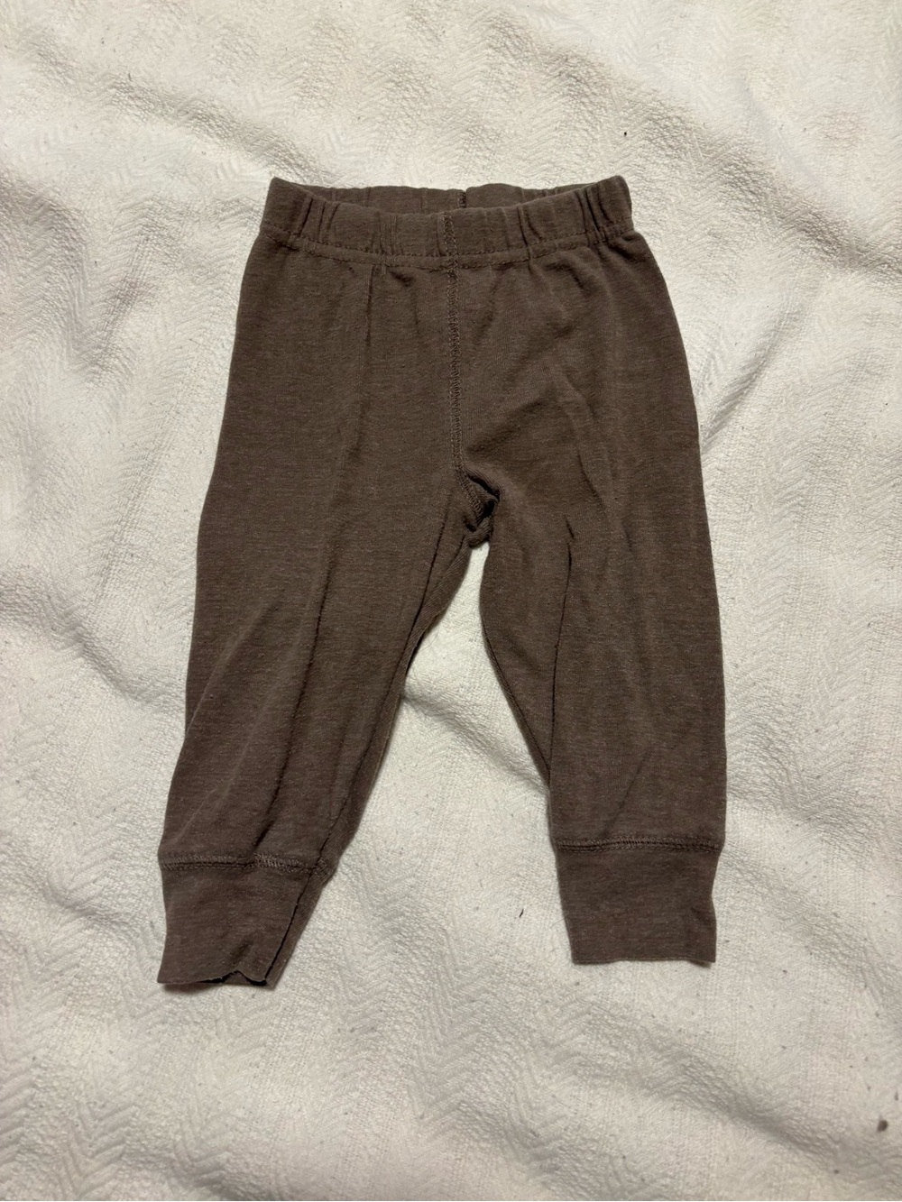 Kids Brown Stretch Knit Bottoms